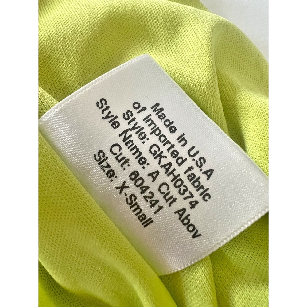 Katie May x Revolve A Cut Above Gown in Green Chartreuse Size XS - Picture 7 of 10